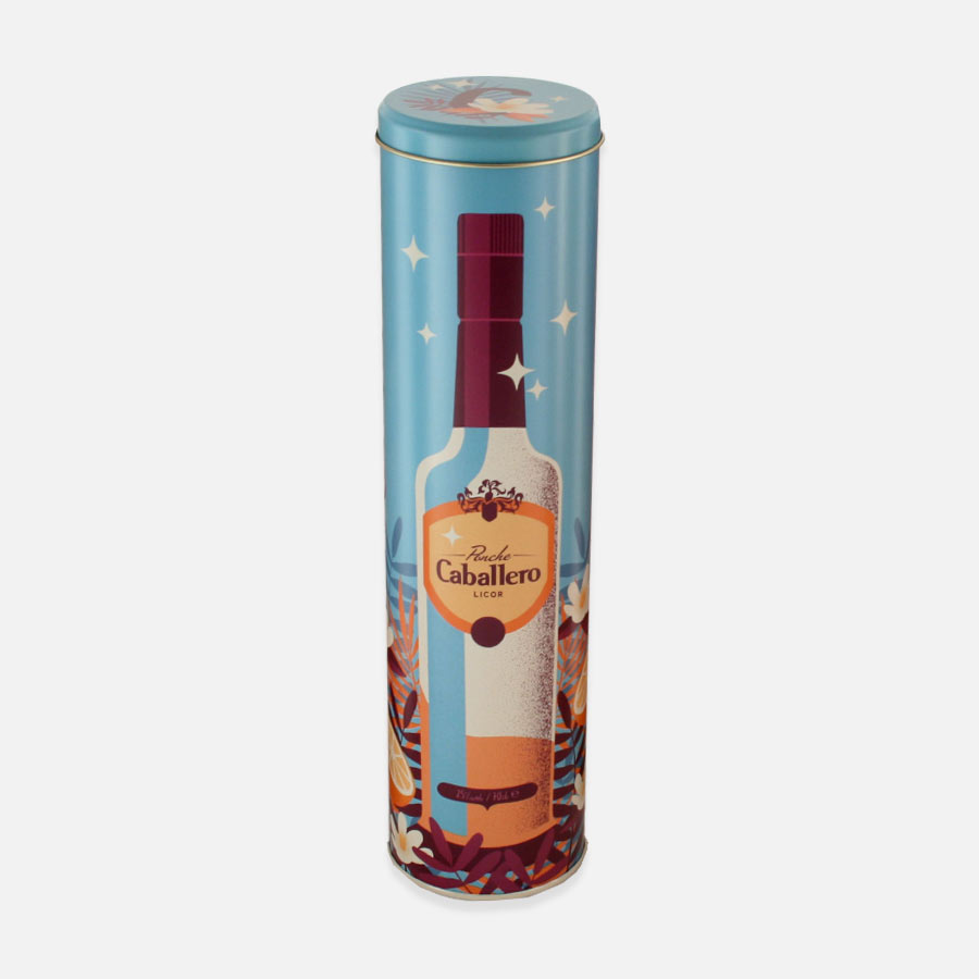 wine2 - Envase metálico para botella de ponche