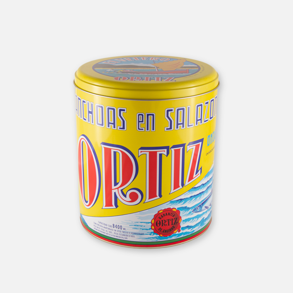 ortiz amarillo - Envase metálico gourmet Ortiz