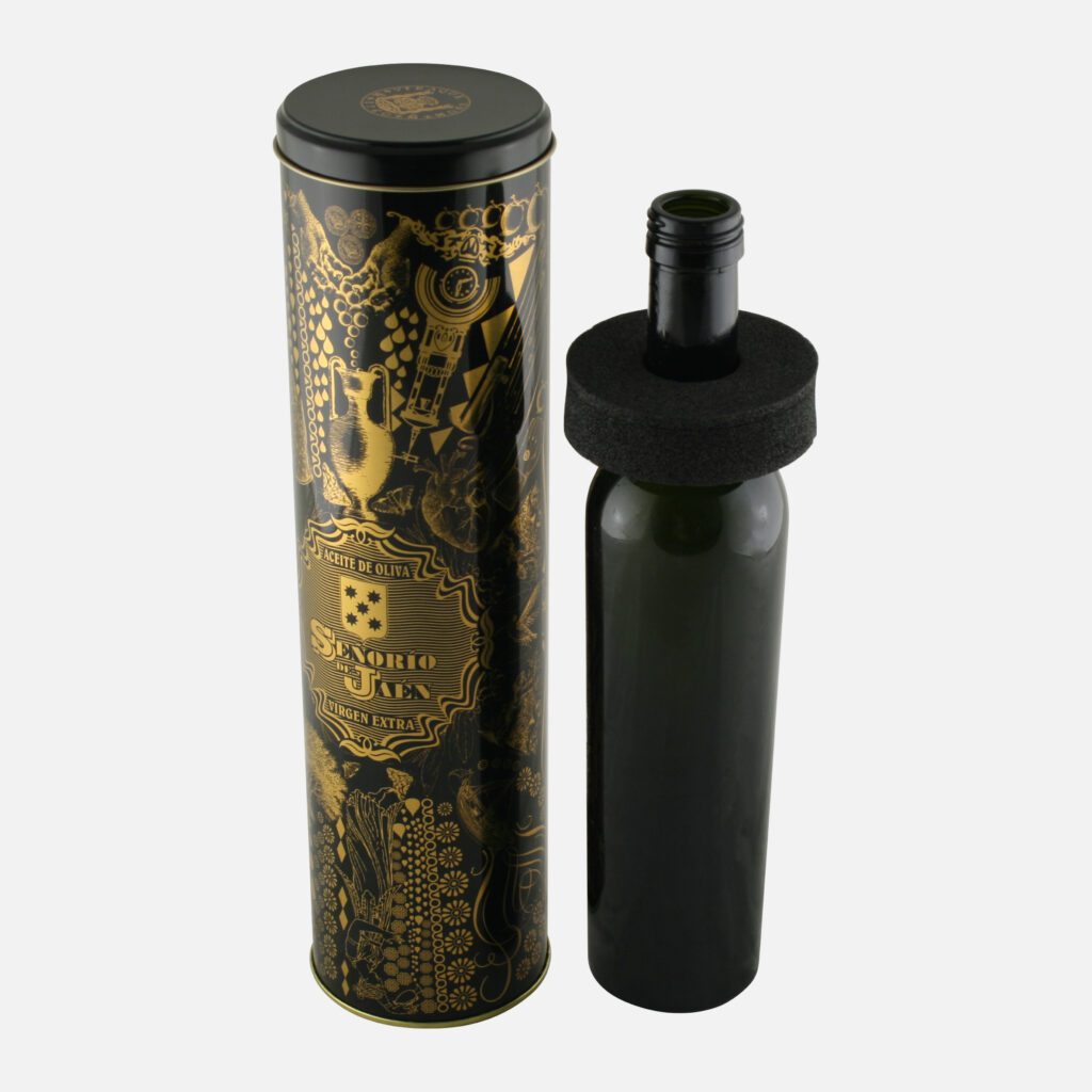 Envase metálico para aceite señorío de jaen 1024x1024 - Envase metálico para aceite de oliva