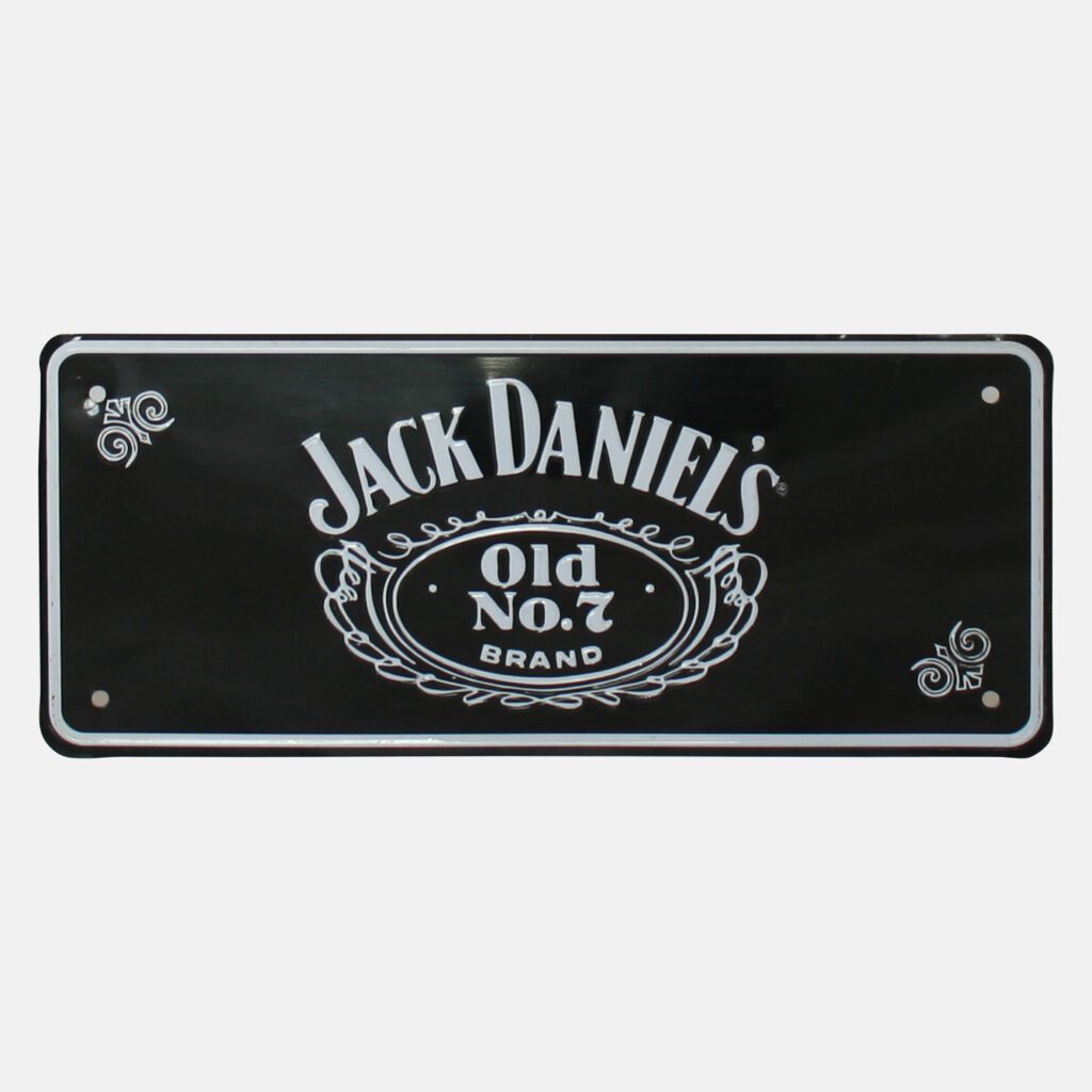 Matrícula Jack Daniels 1024x1024 - Matrículas promocionales